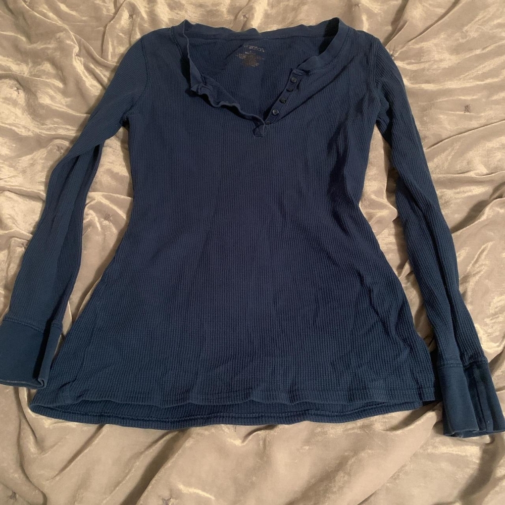 Xhilaration Women's Navy and Blue Shirt